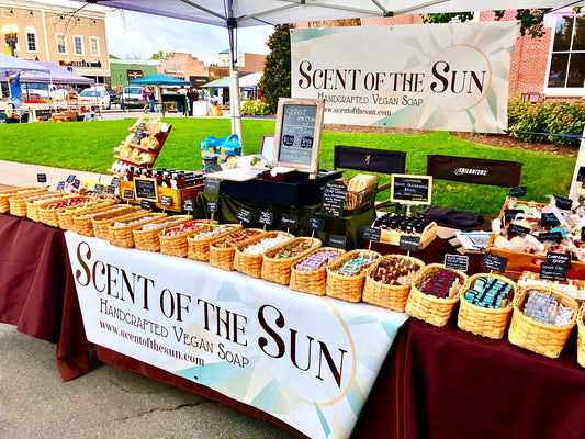 Our display at the Murfreesboro Saturday Market