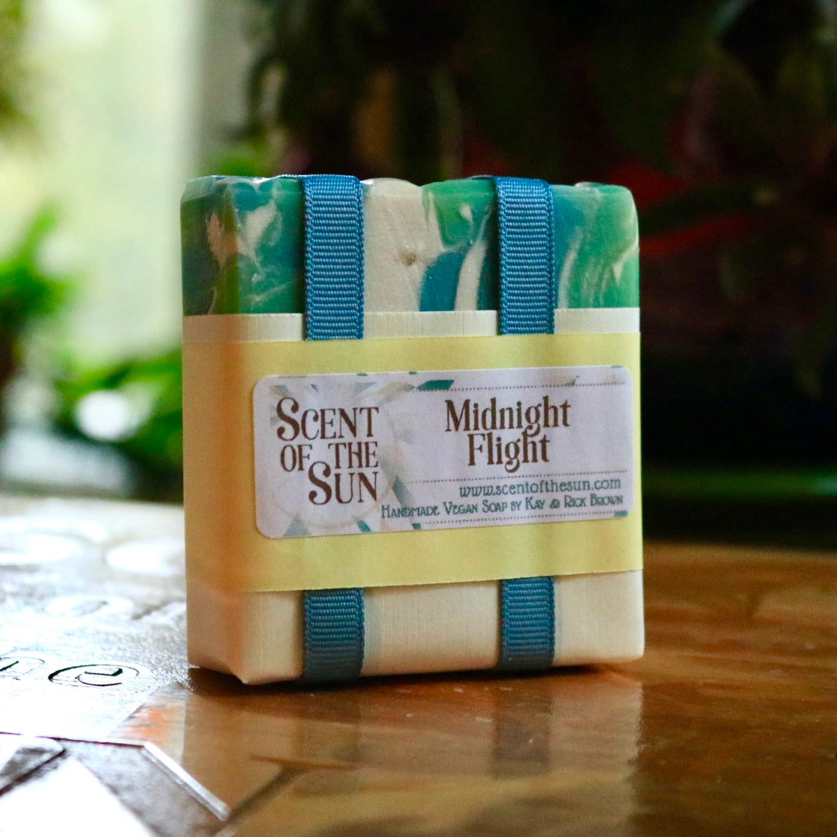 Midnight Flight vegan bar soap, made of plant-based, cruelty-free ingredients