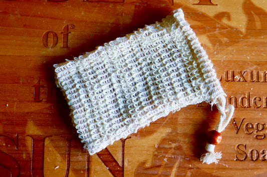Exfoliating, compostable sisal soap saver bag